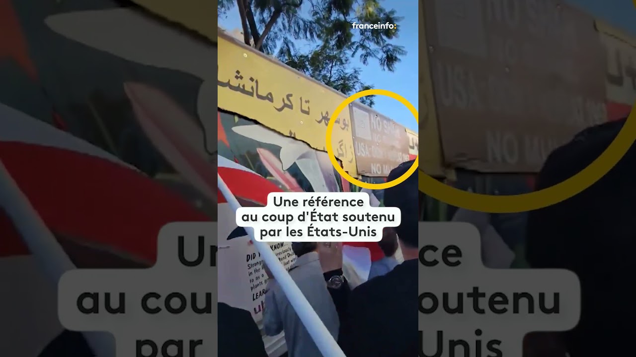 À Los Angeles, un camion percute des manifestants contre le régime iranien