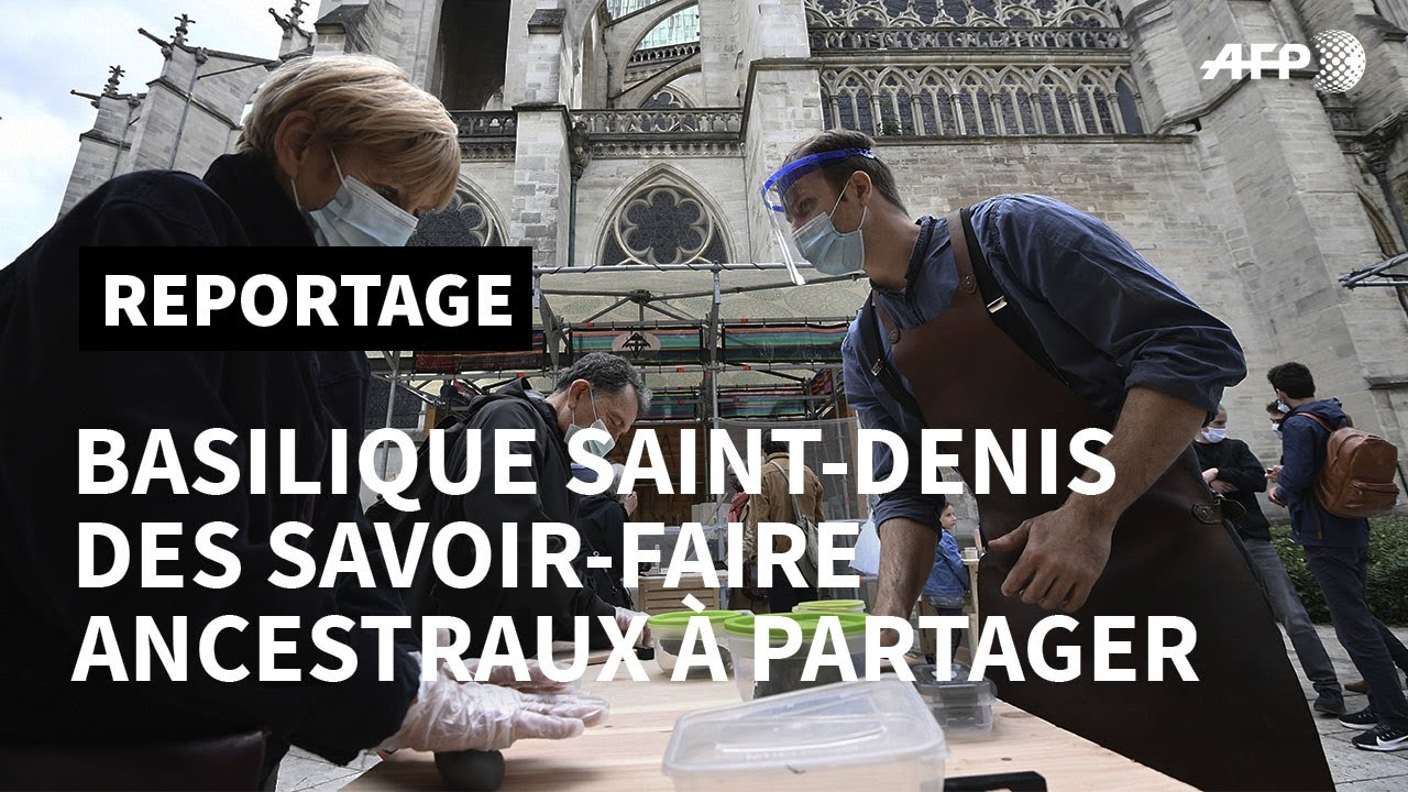 A la basilique de Saint-Denis, des ateliers participatifs avant le remontage de la flèche | AFP