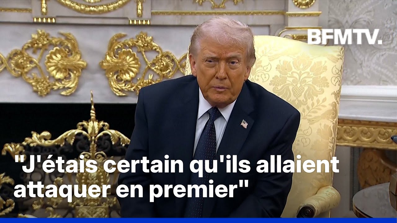 Donald Trump explique pourquoi Israël et les États-Unis ont attaqué l'Iran en premier