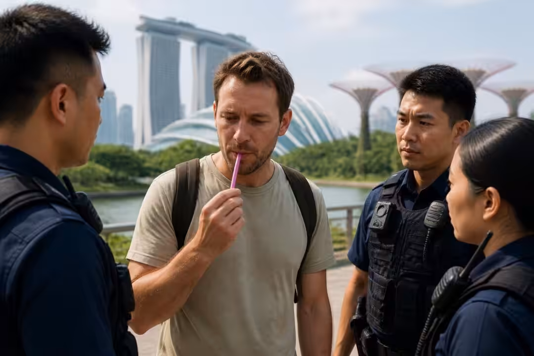 à singapour, un français échappe de peu à une lourde sanction après avoir léché une paille, initialement passible d'une amende de 400 euros. découvrez les détails de cette affaire insolite.